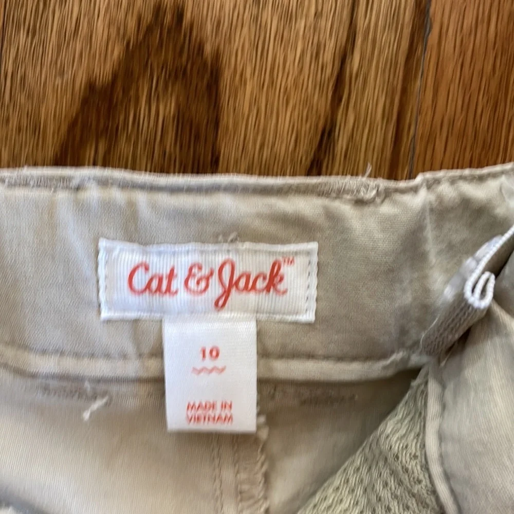 Pair of boys khaki shorts size 10. Cat and jack and gap. EUC